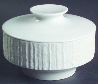 Thomas Arcta White Sugar Bowl & Lid, Fine China Dinnerware   Arcta Shape,All Whi