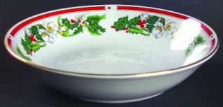 Lynns China St Maria Coupe Soup Bowl, Fine China Dinnerware   Christmas, Holly