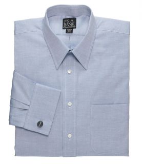 Pinpoint Oxford Point Collar French Cuff Dress Shirt JoS. A. Bank
