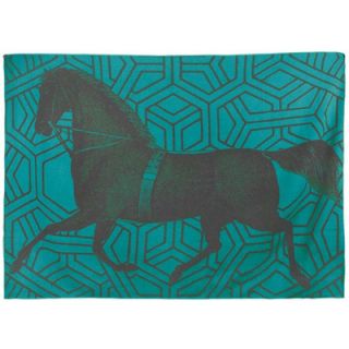 Thomas Paul Horse Throw TH0571 CIT Color Aqua