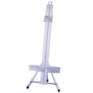 Testrite Aluminum 180 Table Easel (AluminumHeight 31 inchesFront to back measurement 11.5 inchesAcross front leg measurement 14.5 inchesIncludes Wire handle to carry wet paintings)
