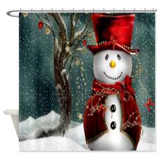  Snowman Shower Curtain  Use code FREECART at Checkout