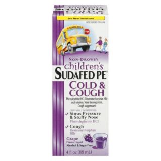 Childrens Sudafed PE Cold & Cough Grape Liquid