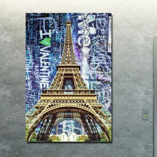 Fluorescent Palace Street Art In The Sky Blue Canvas Art FP098 Size 16 H 
