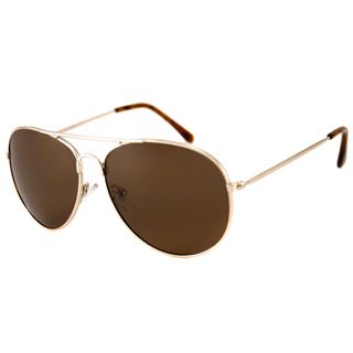 Alta Vision Mens/ Unisex Aviator Ii Gold/polarized Brown Sunglasses