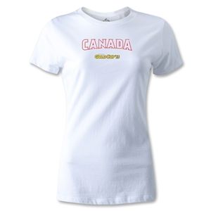 hidden CONCACAF Gold Cup 2013 Womens Canada T Shirt (White)