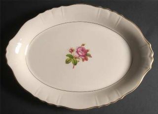Syracuse Rosalie 16 Oval Serving Platter, Fine China Dinnerware   Federal Shape