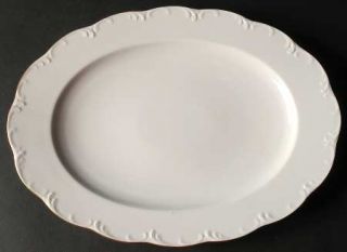 Rosenthal   Continental Luisa Gold 12 Oval Serving Platter, Fine China Dinnerwa