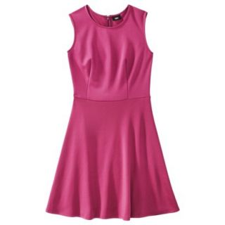 Mossimo Womens Fit and Flare Scuba Dress   Sangria M