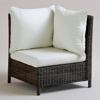 All Weather Wicker Solano Sectional Armchair   World Market
