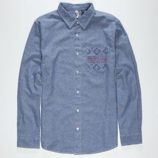 Native Mens Shirt Chambray In Sizes Xx Large, X Large, Small, Medium, L