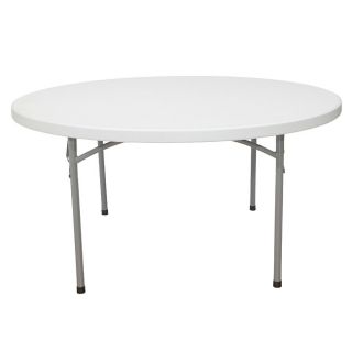 Round Blow Molded 60x60 in Lightweight Folding Tables (case Of 10)