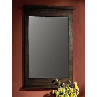 Dark Walnut 24 inch Wall Mirror