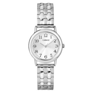 Carriage by Timex Womens Expansion Band Watch with Silver Tone Case & Silver