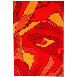 Hand tufted Red Rose Wool Rug (89 X 13) (redPattern floralMeasures 1 inch thickTip We recommend the use of a non skid pad to keep the rug in place on smooth surfaces.All rug sizes are approximate. Due to the difference of monitor colors, some rug colors