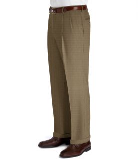 Executive Patterned Wool Pleated Trouser JoS. A. Bank