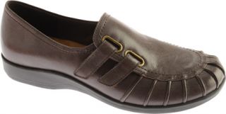Womens Walking Cradles Accent   Brown Waxy Soft Leather Casual Shoes