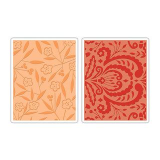 Sizzix Textured Impressions Embossing Folders 2 pack By Dena Designs