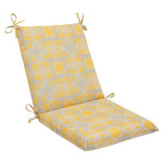Outdoor Square Edge Cushion   Yellow/Gray Keene
