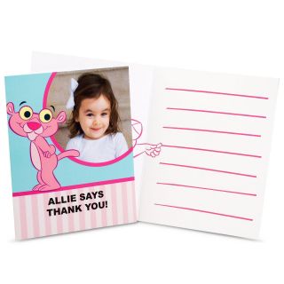 Baby Pink Panther Personalized Thank You Notes