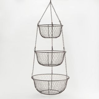 Wire Three Tier Hanging Basket   World Market