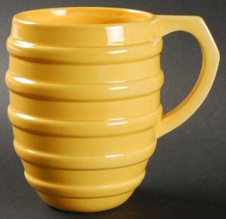 Tag Ltd Beehive Mug, Fine China Dinnerware   Solid Yellow,Bee Finial