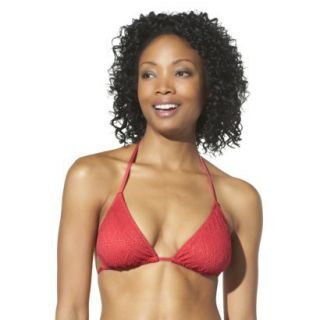 Mossimo Womens Crochet Mix and Match Triangle Swim Top  Guava XL