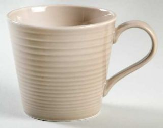 Royal Doulton Maze Taupe Mug, Fine China Dinnerware   Brown,Embossed Concentric