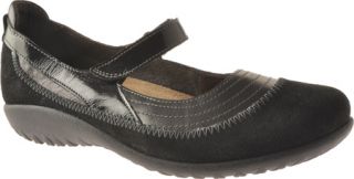 Womens Naot Kirei   Black Madras/Black Suede/Black Patent Leather Casual Shoes