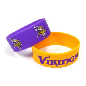 Minnesota Vikings AMINCO INC. Wide Bracelet 2pk Aminco