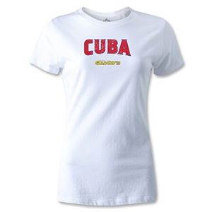 hidden CONCACAF Gold Cup 2013 Womens Cuba T Shirt (White)