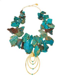 Blue African Opal Necklace