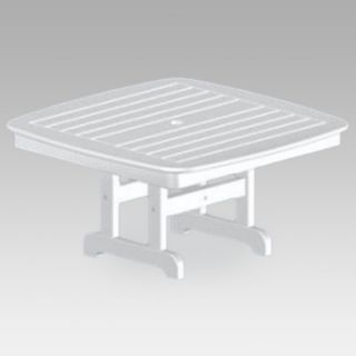 POLYWOOD Recycled Plastic Nautical Conversation Patio Table   NCCT37BL