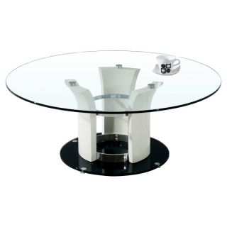 Chintaly Deborah Glass Cocktail Table Multicolor   CTY1394