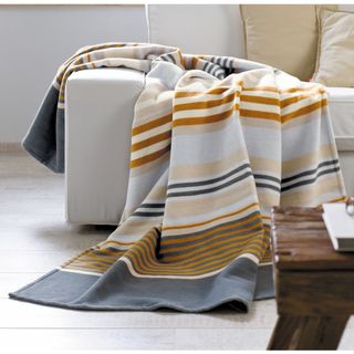 Solare Cotton Pure Mix Stripes Oversize Throw (MultiMaterials 100 percent cottonCare instructions Machine washableDimensions 60 inches wide x 80 inches long The digital images we display have the most accurate color possible. However, due to difference
