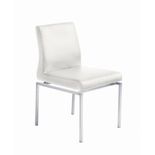 Nuevo Aldo Parsons Chair HGTA Aldo Upholstery White Naugahyde