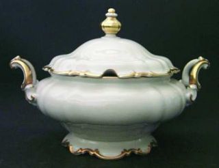 Hutschenreuther Brighton Tureen &  Lid, Fine China Dinnerware   Sylvia Shape, Wh