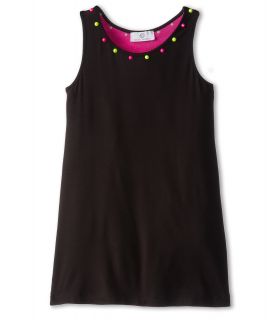 Versace Kids Girls Beachwear Dress With Neon Studs Girls Dress (Black)