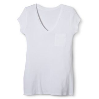 Merona Womens Short Sleeve Rayon Top   Fresh White   S