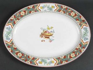 Minton Oriental Blossom (Ctr Design) 16 Oval Serving Platter, Fine China Dinner