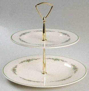 Pfaltzgraff Holly Joy 2 Tiered Serving Tray (Dinner & Salad Plate), Fine China D