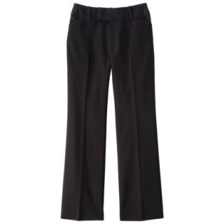 Merona Womens Doubleweave Flare Pant   (Curvy Fit)   Black   6 Short
