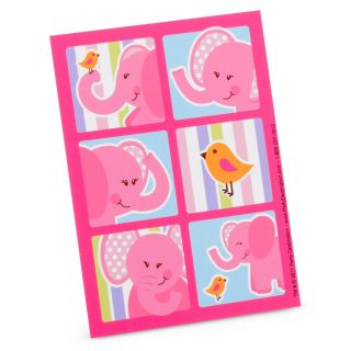 Pink Elephants Stickers