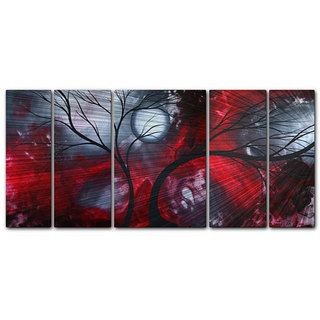 Megan Duncanson Crimson Night Metal Wall Art (LargeDimensions 23.5 inches high x 56 inches wide )
