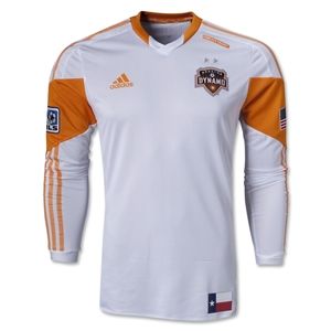 adidas Houston Dynamo 2013 Authentic LS Away Soccer Jersey