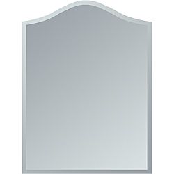 Amelia Modern Bathroom Mirror (MirrorMaterials Glass, Metal Invisible mounting hardware is designed to keep the mirror flush against the wallDimensions 31.5 inches high x 23.6 inches wide x 0.5 inch deep )