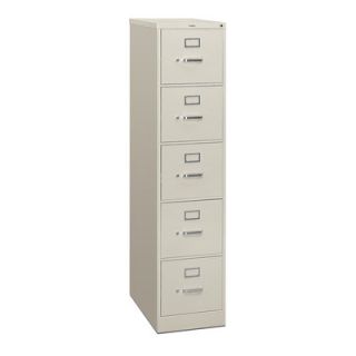 HON 310 Series 5 Drawer Letter Vertical File 315P Finish Putty
