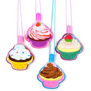Cupcake Bubble Necklaces Assorted