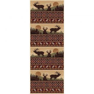 Natural Red Lodge Area Rug (27x73)