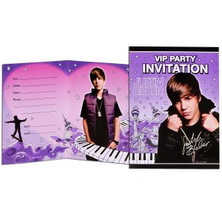 Justin Bieber Invitations